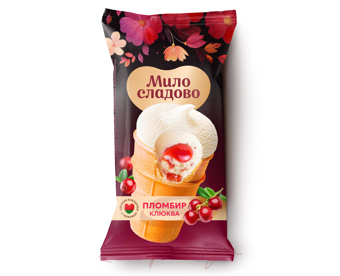 Пломбир клюква