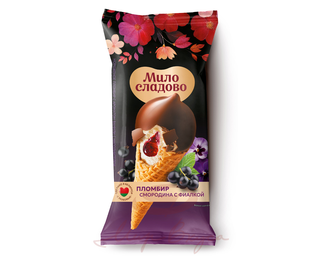 Пломбир Смородина с фиалкой