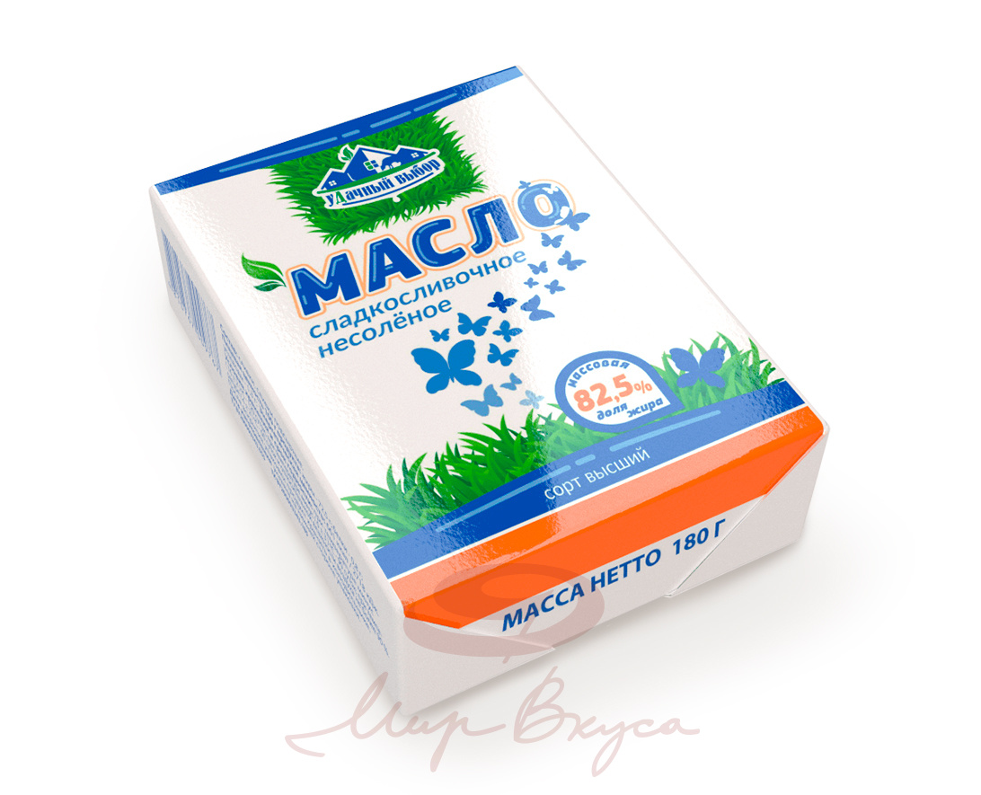 Масло сладкосливочное несоленое 82,5%