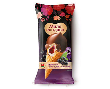 Пломбир Смородина с фиалкой